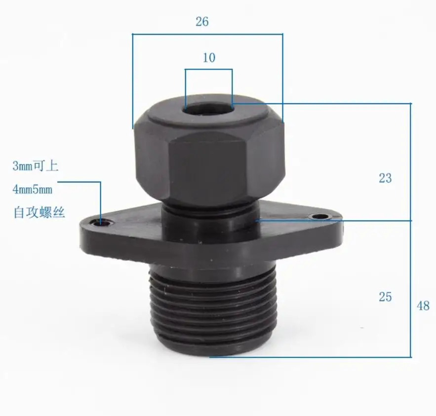 pecas de maquina gelo adaptador plugue drenagem plastico 02