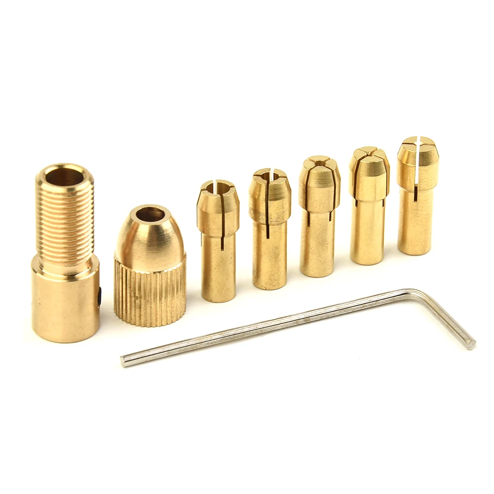 

Heads Drill chuck Tools Attachment Brass Connector Electric grinder cap Fixture Gold Handle Convenient Durable