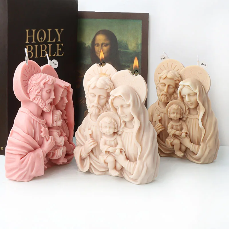 Holy Family Candle Mold 5