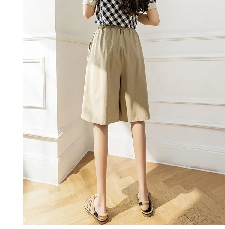 Wide-Legged Culottes Junior High School Students Summer Thin Loose Fashion Thin Casual Trousers Five-Point Shorts cute skirts