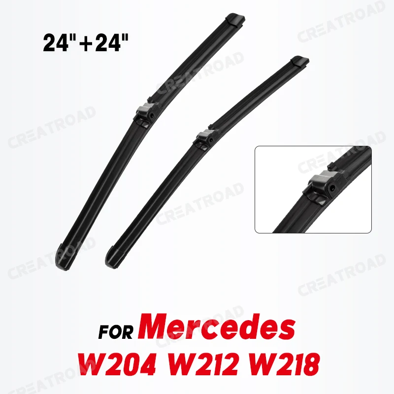 

Щетки стеклоочистителя LHD для Mercedes Benz W204 W212 W218, стеклоочистители для лобового стекла, автомобильная щетка от дождя 24 дюйма + 24 дюйма
