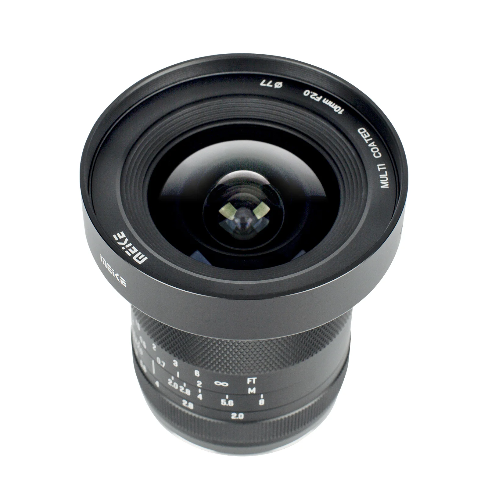 Meike 수동 초점 광각 렌즈, E, 후지 X, 캐논 마운트 카메라용, 10mm F2.0 Aps-C 프라임