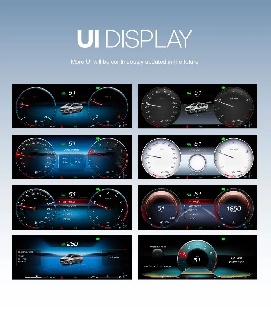 Digital Instrument Cluster For Mercedes-Benz C-Class 2015-2019 GLC 2016-2020 Spe