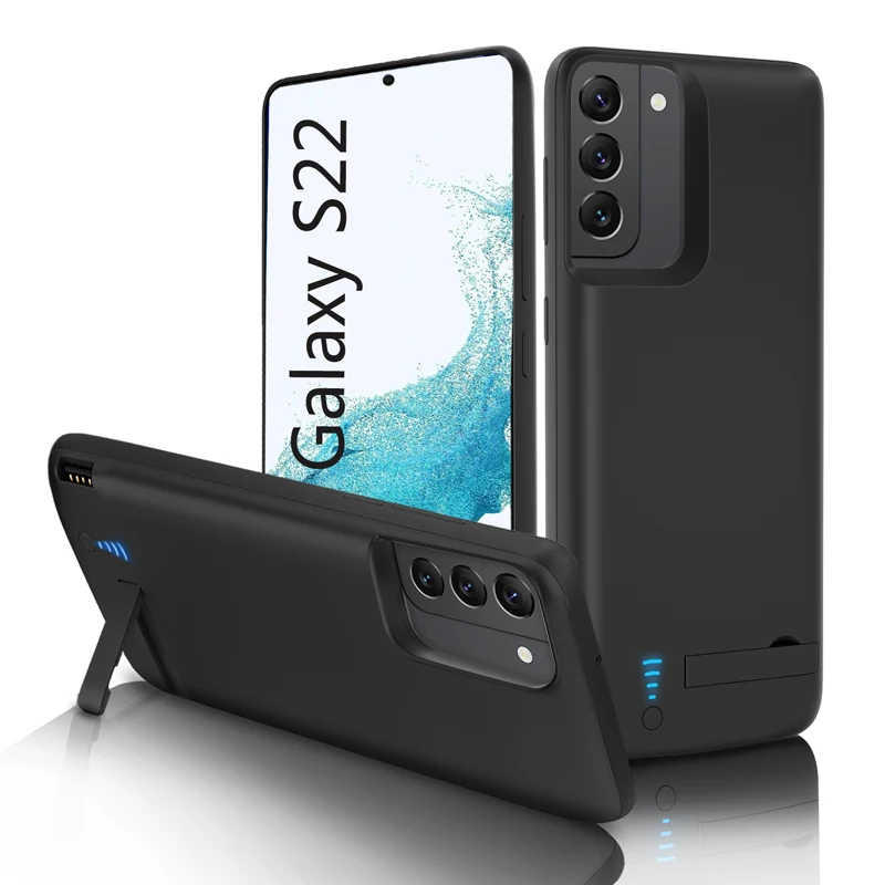 

Portable Battery Charger Case For Samsung Galaxy S22 S22 Plus S22 Ultra Charging Case External Mobile Phones Fast Charge Cover