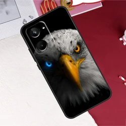 Wild Animal Design Protective Case with Lion, Wolf, Tiger, and Eagle Imagery - Realme 10 Pro Plus (QS1717)