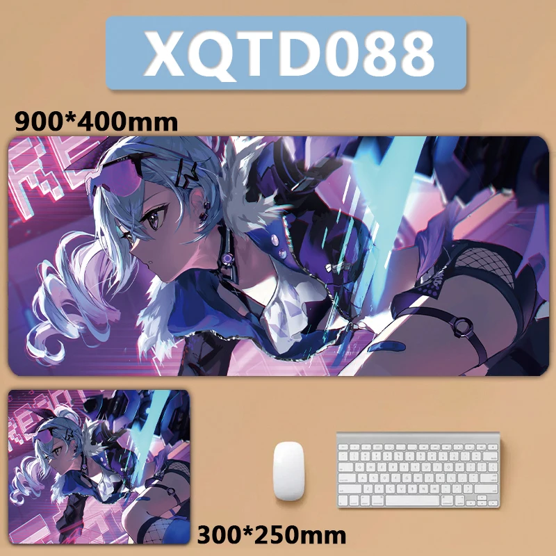 Honkai-star Rail Silver Wolf Grande Mousepad Teclado Pad Mouse Pad Prata Xxl - Imagem 6