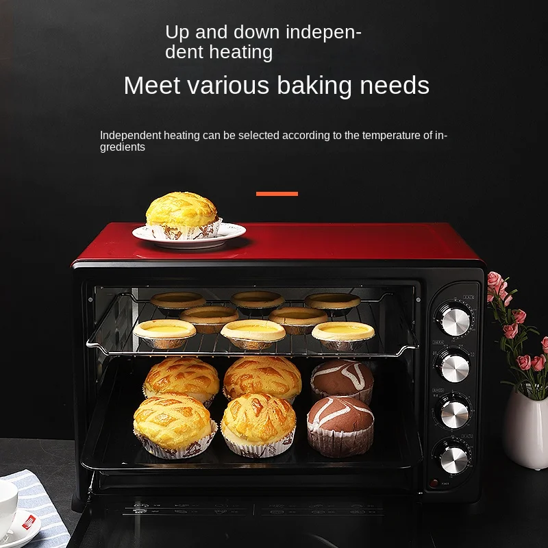 Electric Oven 45l Large Capacity Multi-Function Oven Baking Cake Bread Oven  Home Use and Commercial Use Pizza Oven Outdoor Horno - AliExpress