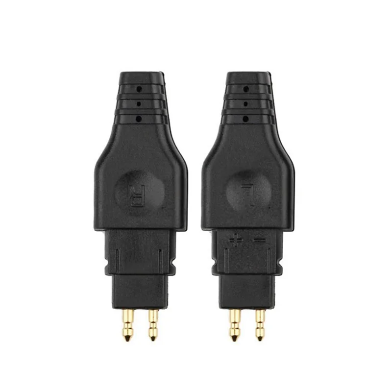 2 Pcs Mini Earphone Cable Pin Audio Headphone Jack Plug Connector for Sennheiser HD650 HD600 HD580 HD25