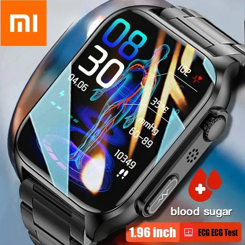 Xiaomi New Blood Glucose Monitor Health Smart Watch Men Ecg + Ppg Misurazione Della Pressione Sanguigna Ip67 Impermeabile Sport Men Smartwatch
