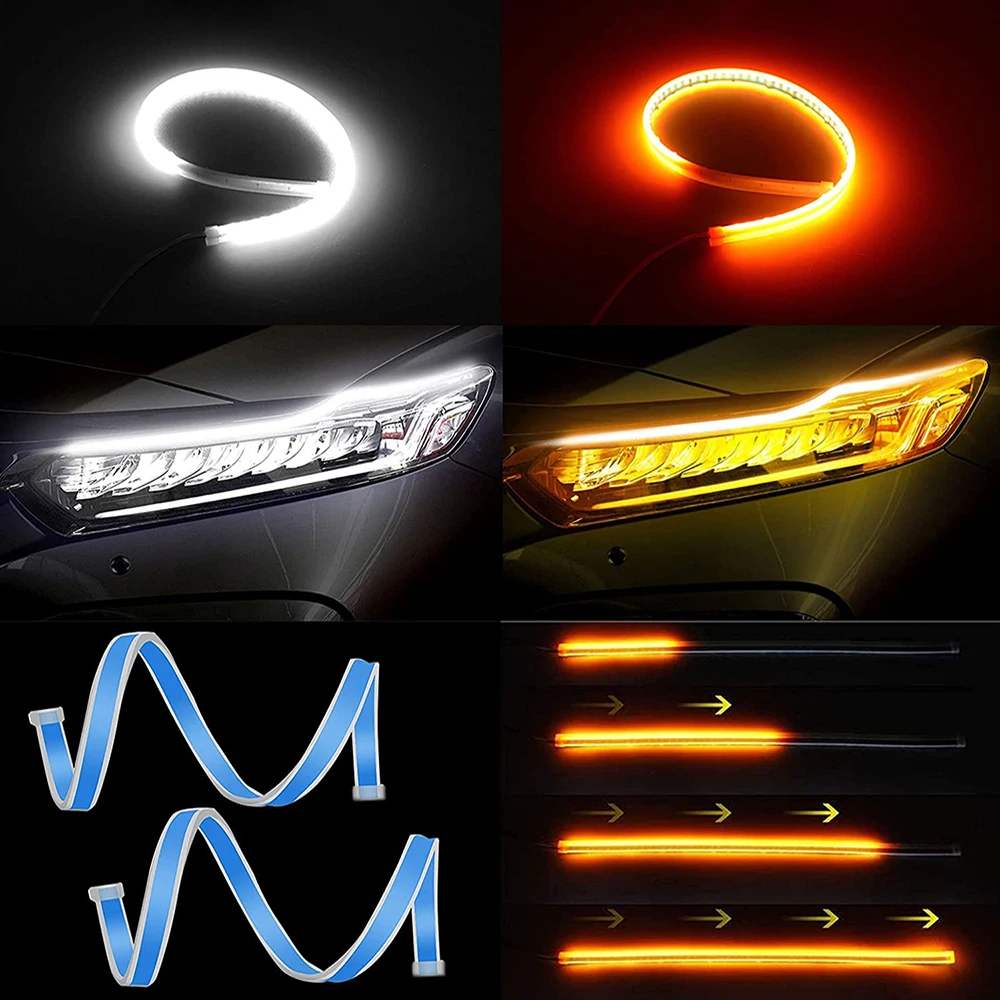 รูปสินค้า ไฟ LED DRL ยืดหยุ่น กันน้ำ สำหรับรถยนต์