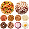 Fun Realistic Blanket for Kids and Adult, Tortilla, Pizza, Burrito, Bread, Cake, Giant Food Pattern, Tasty Flannel Throw 1