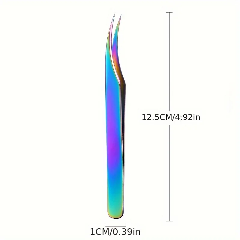 스테인리스 정밀 핀셋 눈썹 및 블랙헤드 제거기, 연한 베이지색 얼굴 잡티 청소에 적합