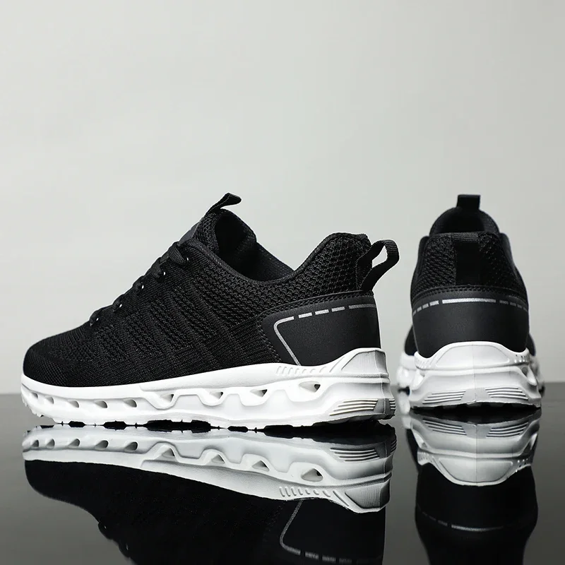 Men Soft Mesh Sneakers Summer Breathable Light Weight Footwear Flat Fashion Running Sport Shoes Boys Gym Large Size Tenis