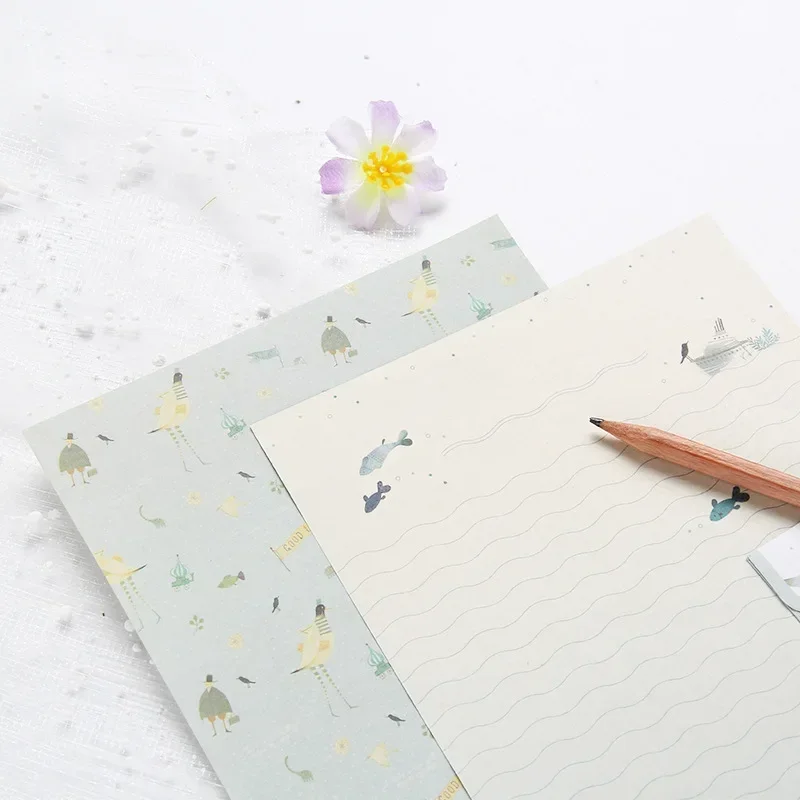 9pcs Envelope Set for Letters Postcard Wedding Party Invitation Cards Cover Letter Paper Pads Korean Stationery Office kraft paper envelopes window envelopes mailing envelopes mini envelopes
