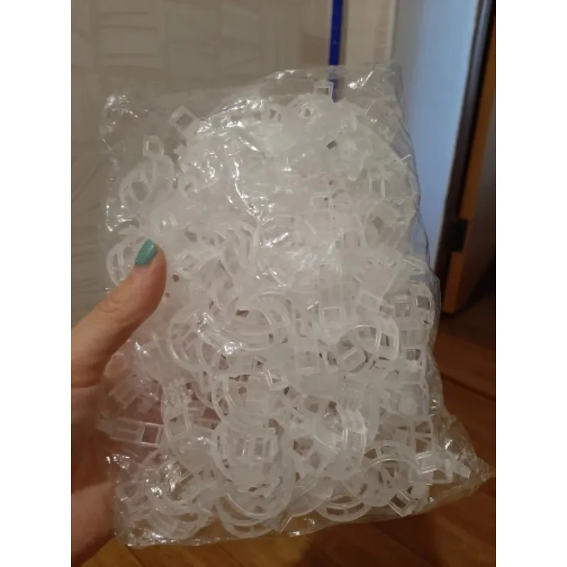 재사용 가능한 25mm 플라스틱 식물 지지 클립, 식물 걸이식 덩굴, 정원 온실 야채, 토마토 클립, 50 개, 100 개