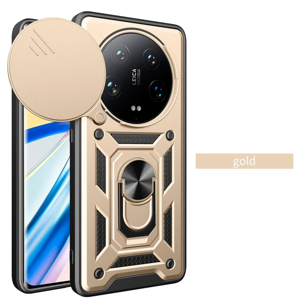 Enhanced Armor Hybrid Ring Back Cover with Camera Protection