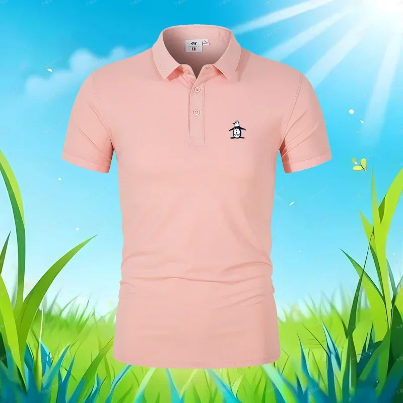 Men's Polo Shirt Summer Short Sleeved T-shirt Polo Collar Fashion Top Trendy Business