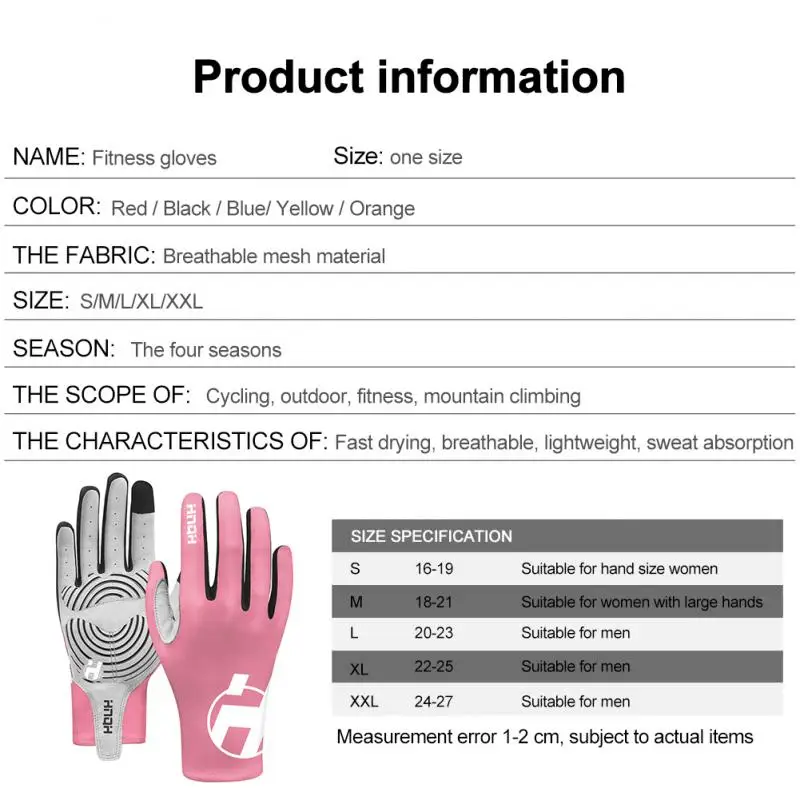 Cycling Gloves Touch Screen Anti-sweat Fitness Gel Sports Cycling Gloves Ciclismo Guantes Gym Spring Gloves Mtb Accesorios