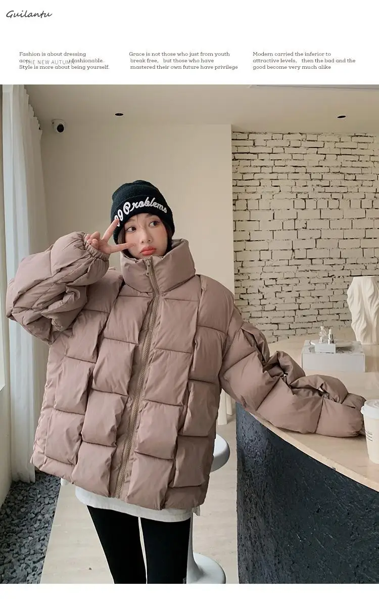 Winter Oversize Loose Down Warm Parkas Women Overcoat Thick Cotton Padded Coat Female Plus Size Casual Female Cold_voghion.com