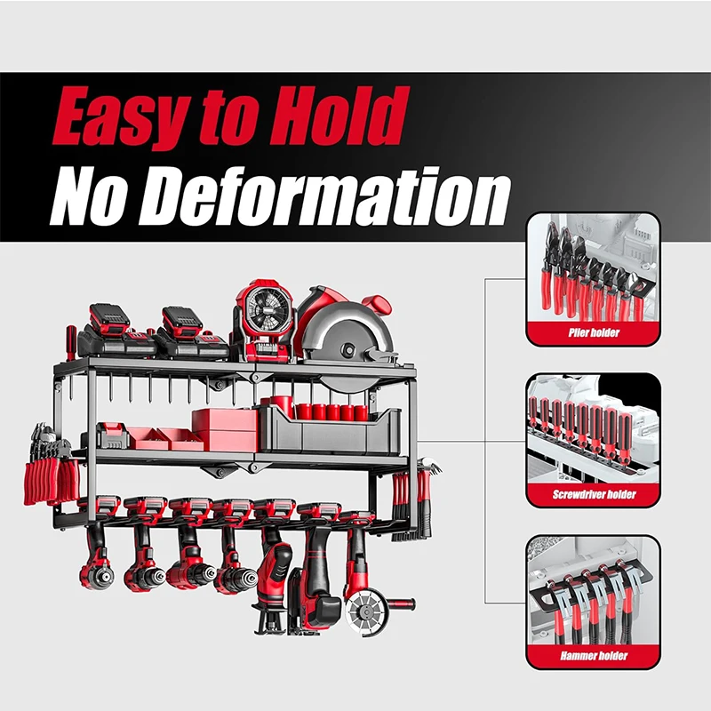Heavy Duty Metal 3 Layers Tool Shelf for Garage Organization for tool organizer