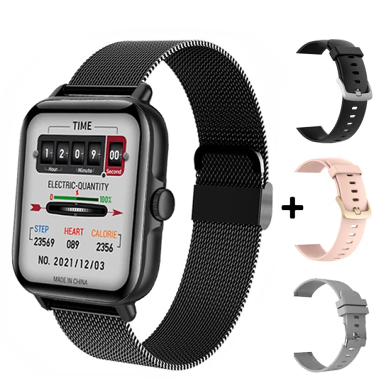 2022 New Smart Watch Women Men Full Touch Screen Sport Fitness Ladies Watch Waterproof Smartwatch Bluetooth Call for Android IOS 