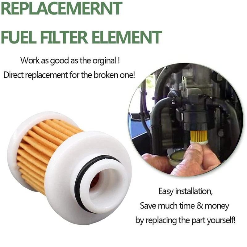 Fuel Filter 10PCS 6D8-WS24A-00 40-115Hp 30-115 Hp 4-Stroke Fuel Filter For Yamaha F50-F115 Outboard Engine Filter 6D8-24563-00-00