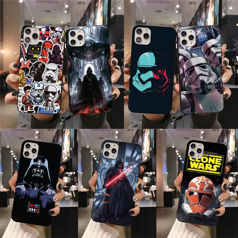 iphone 11 card case Darth Vader Star Wars Film Series Phone Case For iphone 13 12 11 Pro Mini XS Max 8 7 Plus X SE 2020 XR cover phone cases for iphone xr