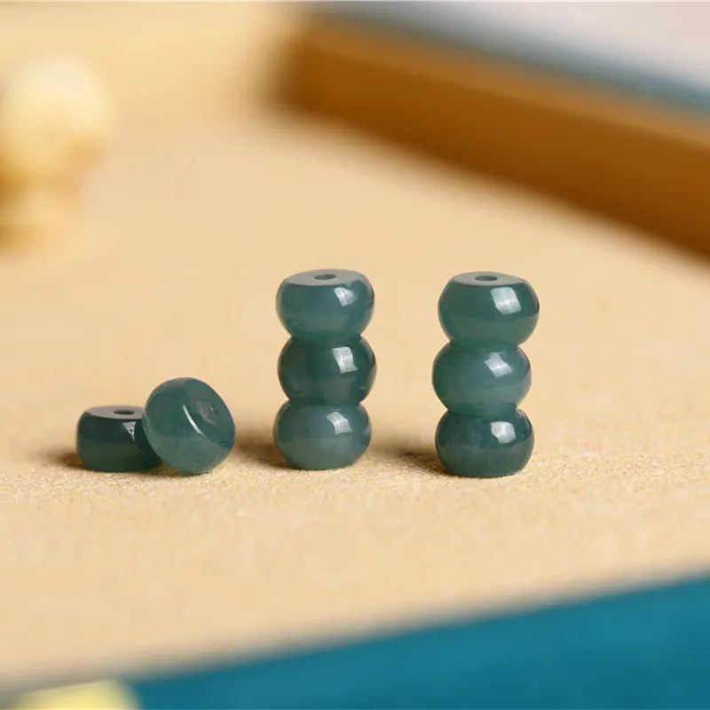 

Natural jade abacus beads loose bead partition piece Jade DIY jewelry accessories