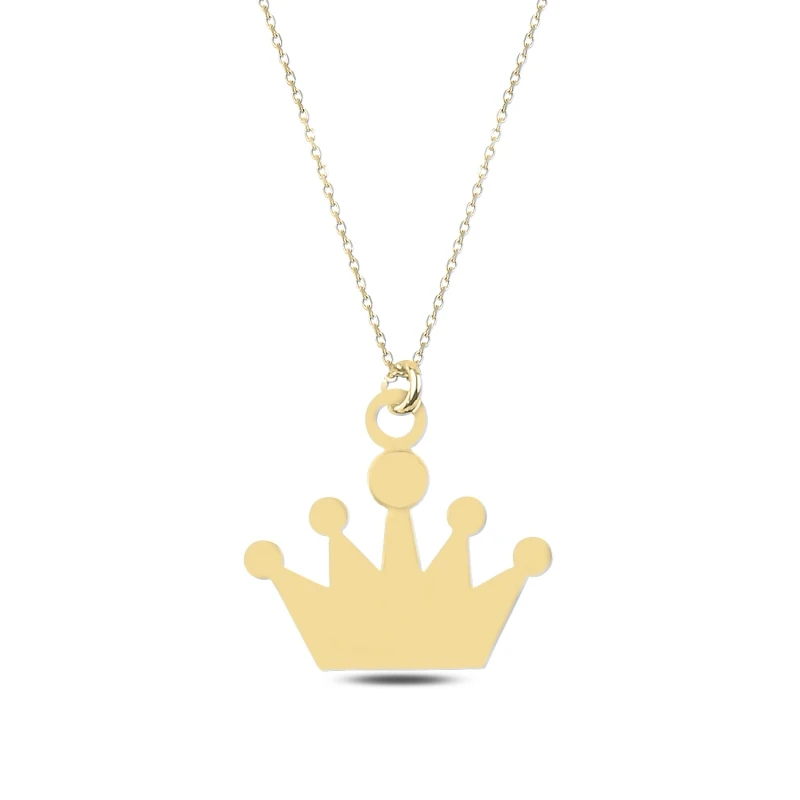 

Silver 925 Sterling Crown Lining Necklace