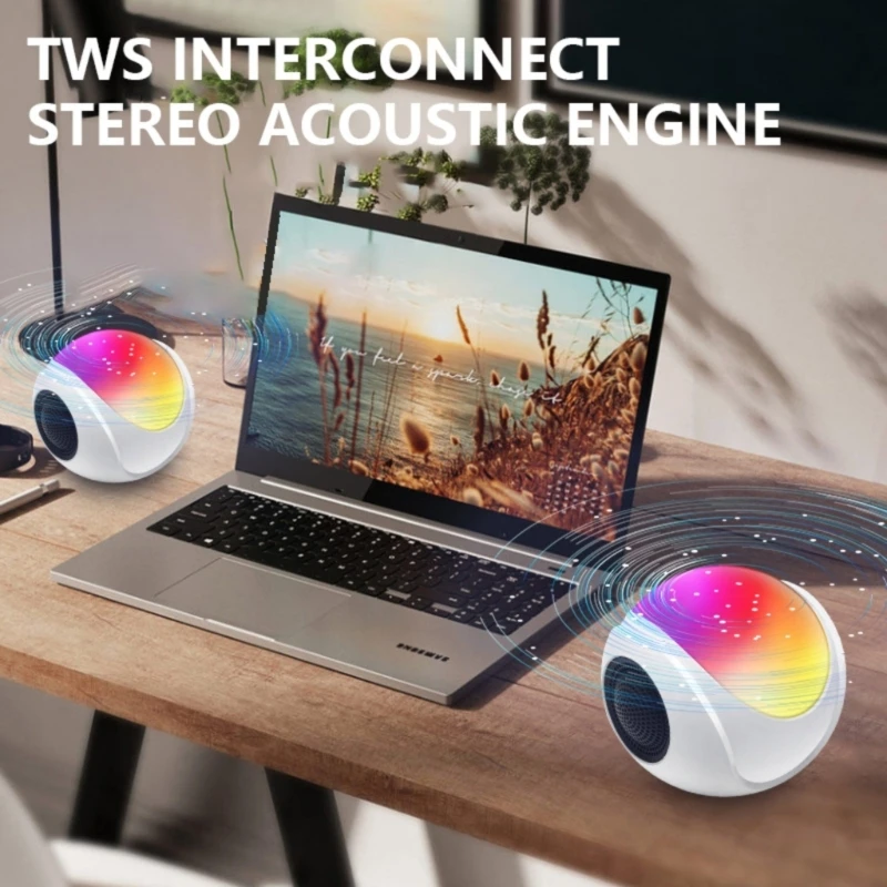 QX2B Creative Bluetooth-compatible Speaker Outdoor Subwoofer BLE5.0 Enjoy Music
