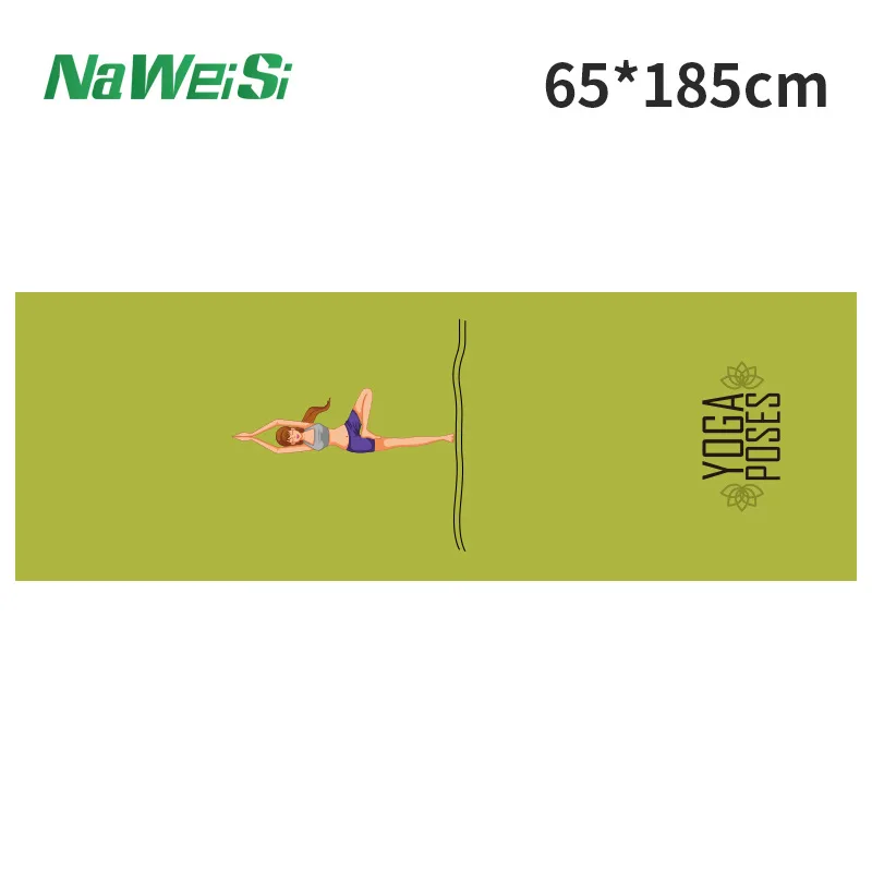 Luxury Double-Sided Velvet Non-Slip Yoga & Fitness Towel - Portable, Quick-Dry, Folding Sports & Beach Mat