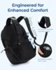 BAGSMART Casual Travel Backpack for Men and Women Lightweight 15.6" Sport Bag Large Weekender Bag Waterproof Bookbag for College 6