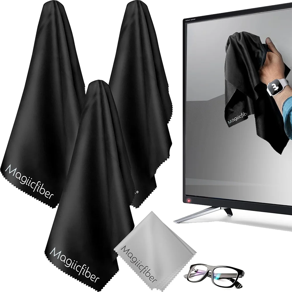 MagiicFiber Extra Large Microfiber Cleaning Cloth， Premium Cloth for TV
