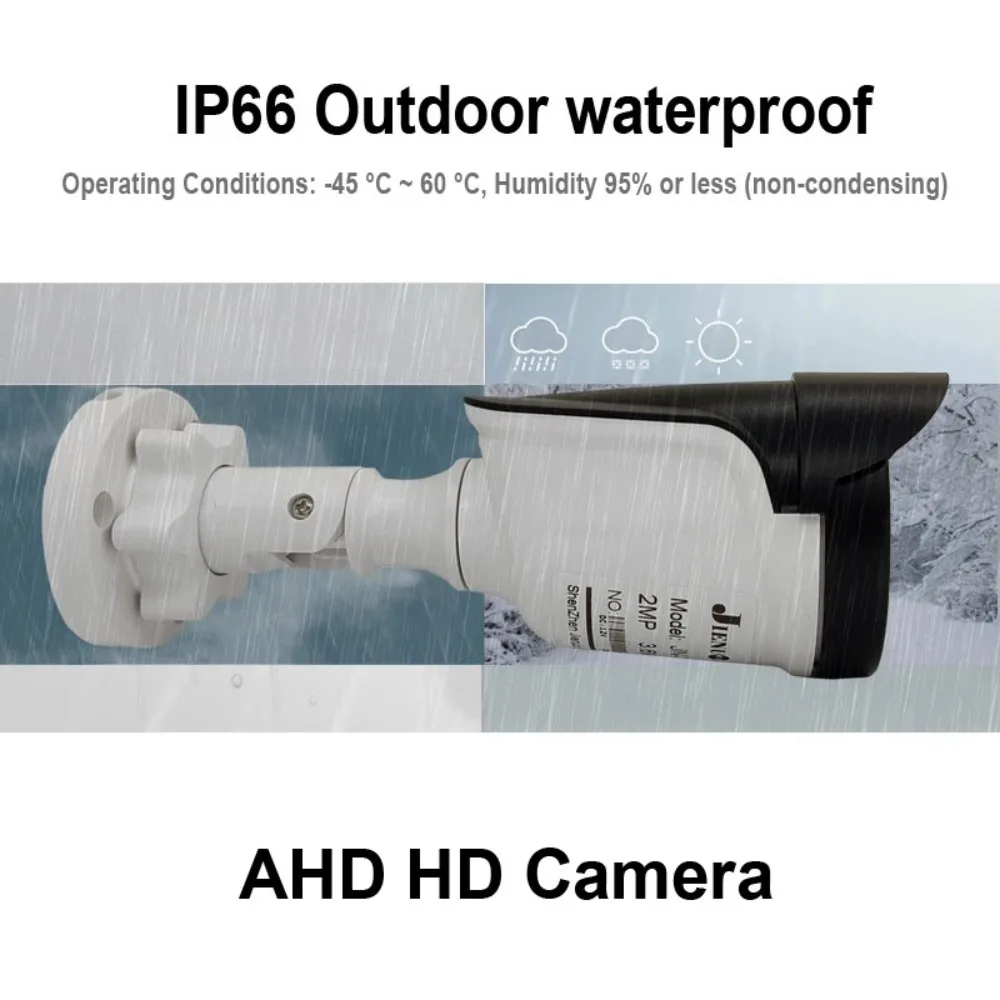 5MP 1080P AHD Security Camera Infrared Night Vision Waterproof Outdoor Indoor CCTV Surveillance Monitor JIENUO 2