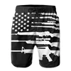 American Flag Gun Weapons Graphic Shorts Pants 3D Printing Hip Hop y2k Board Shorts Summer Hawaii Swimsuit Cool Surf Swim Trunks 5