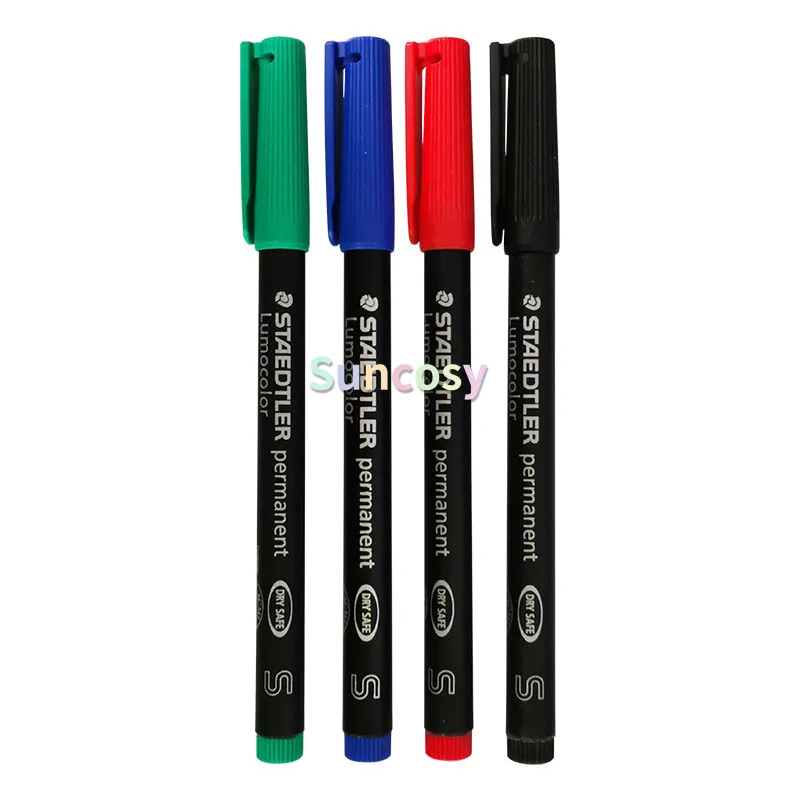프로젝터용 STAEDTLER 318 F 유성 영구 마커 12개 매끄러운 필기, 퇴색 방지, 오래 지속되는 간판에 이상적