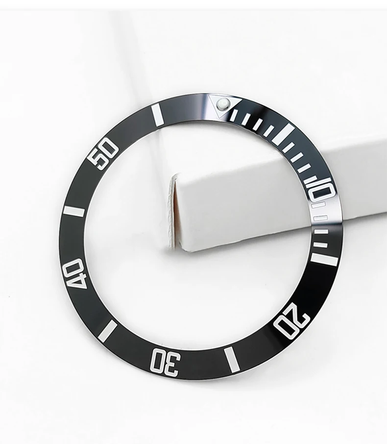 Für CASIO MDV-106 abgeschrägter Keramik-Lünetteneinsatz 12H Pearl-Marker MDV106 Duro/Marlin Taucheruhr 41 x 32,8 mm Upgrade-Einsatz-Reparatur-Mod – Detail 10