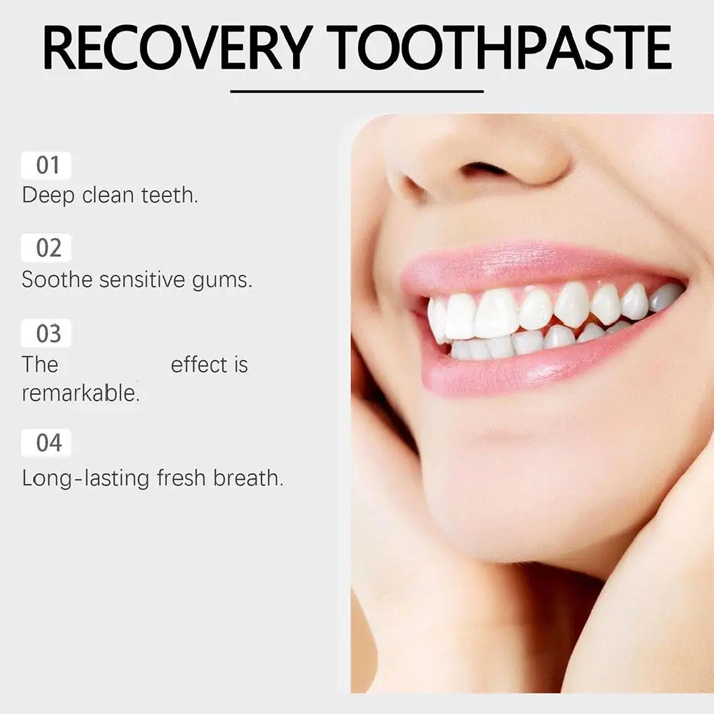 Toothpaste Whitening Removes Stains Tartar Freshens Breath Supports Gum Health Daily Care