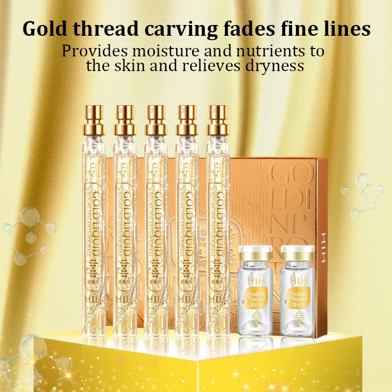 

Protein Line Peptide Essence Firming Skin Anti-Wrinkle Skin Care Gold Protein Line Pure Collagen Whitening Facial Essence