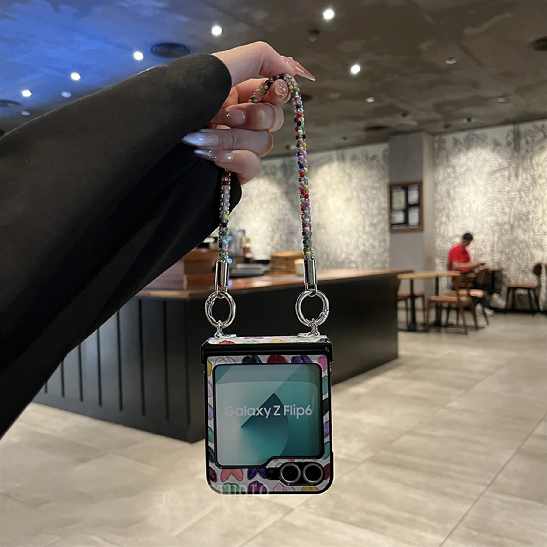 Cute Colorful Love Heart Phone Case with Bracelet
