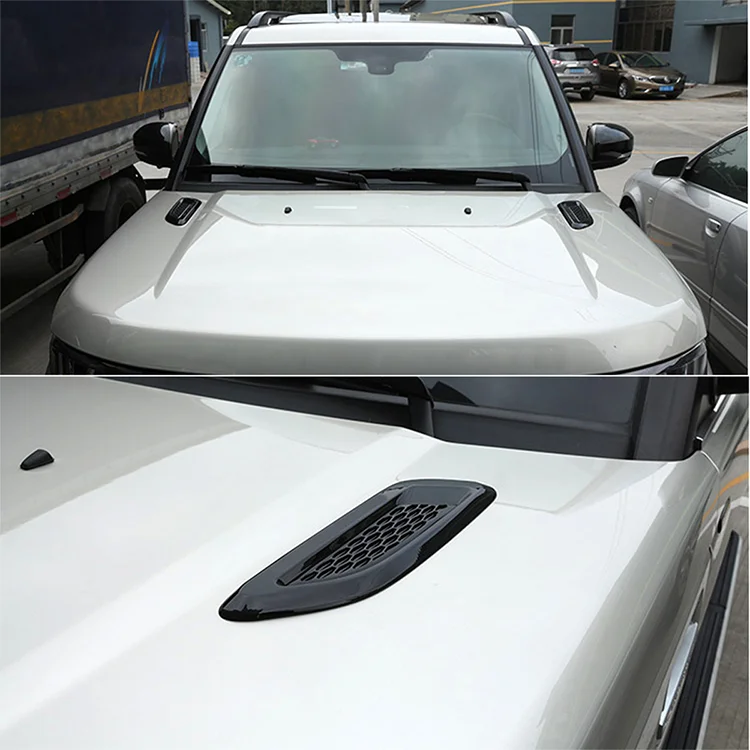 2PCS Auto Außen Haube Air Vent Outlet Flügel Trim Für Land Rover Discovery 4 5 Range Rover Evoque Entdeckung Freelander – Detail 3