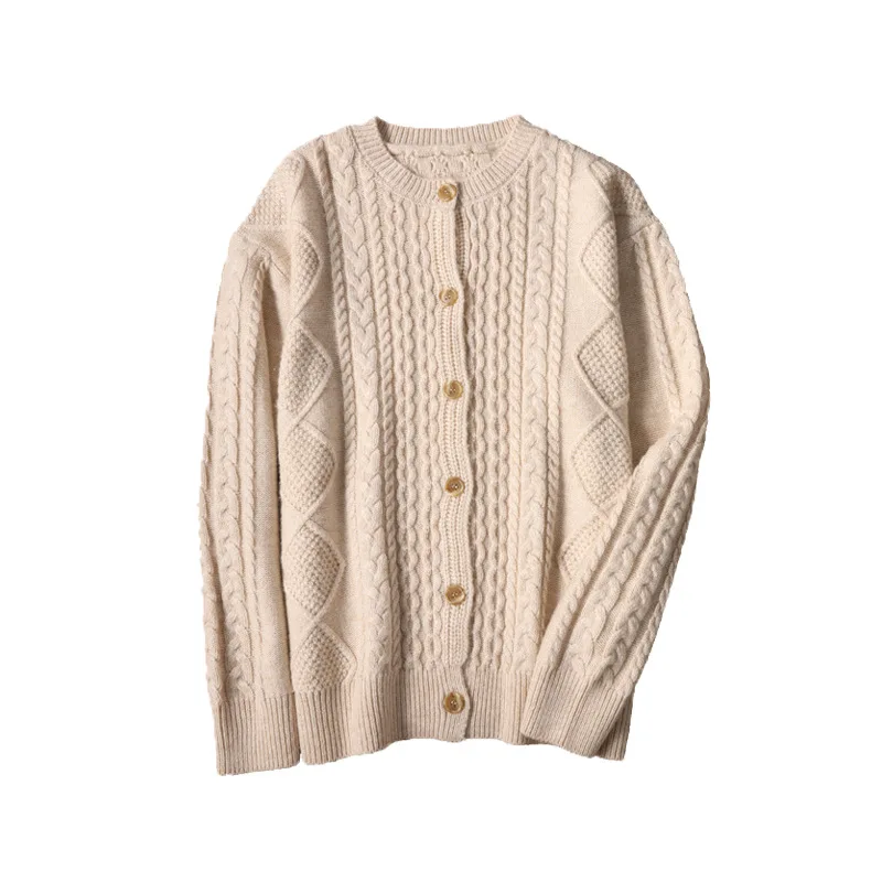 

2023 Women's Clothing New style women's knitted cardigan loose wool jacket