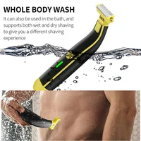 Xiaomi Electric Shaver Full Body Washable Wet and Dry Shaver USB Rechargeable T-Shaped Portable Trimmer Unisex Hair Trimmer Gift 2