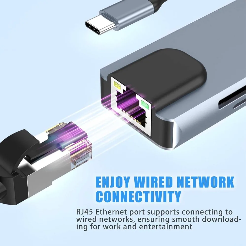 Universal Multifunctional USB-C Hub with 4K HDMI and Fast Charging