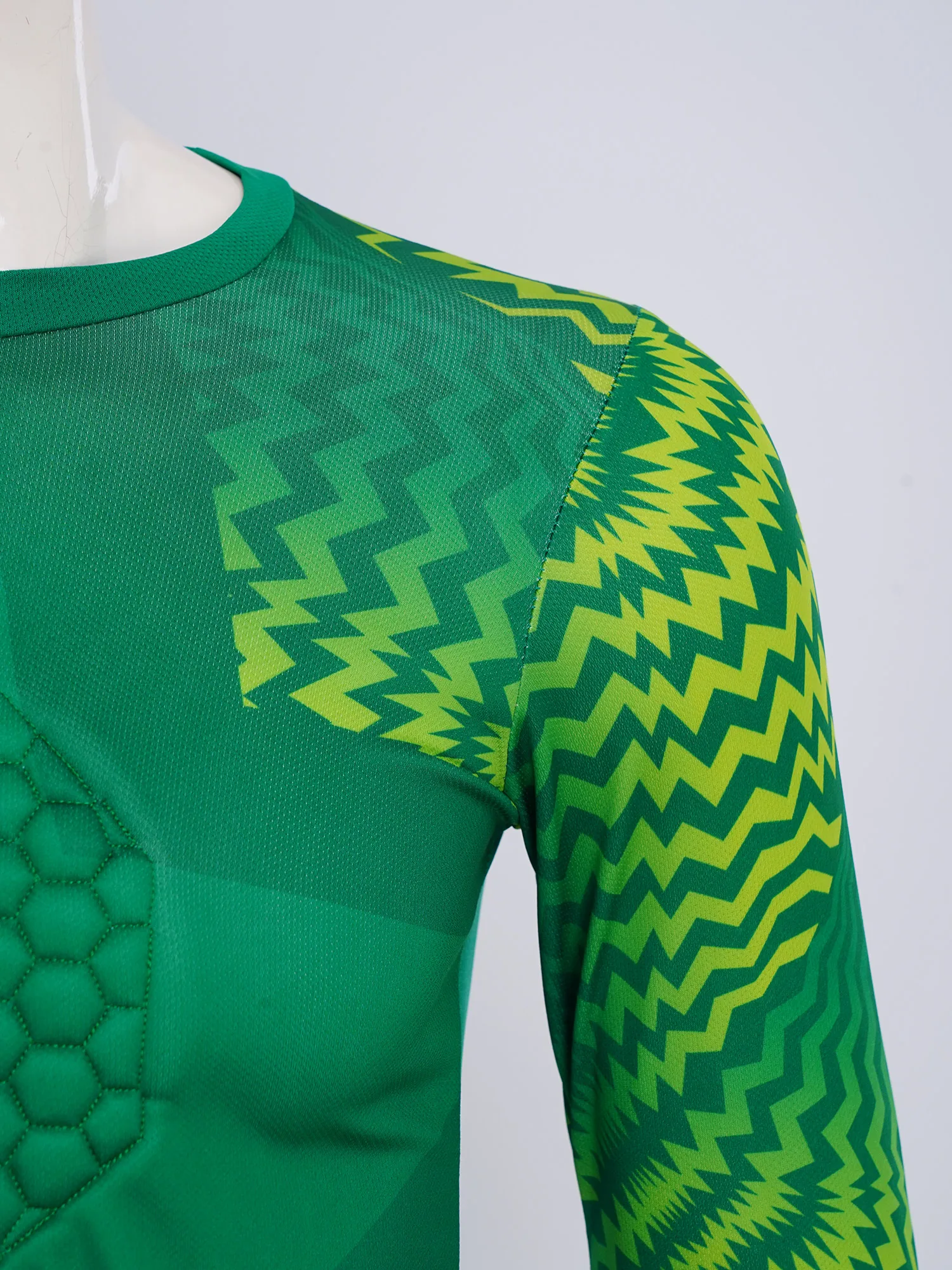 키즈 보이즈 축구 골키퍼 스포츠 의류 빠른 건조 긴 소매 프린트 패딩 골키퍼 탑 바지 포함 농구 러닝용