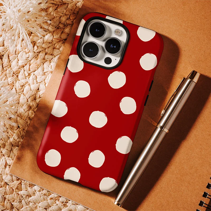 Stylish Shockproof Phone Case with INS Grid Pattern & Cute Flower Design
