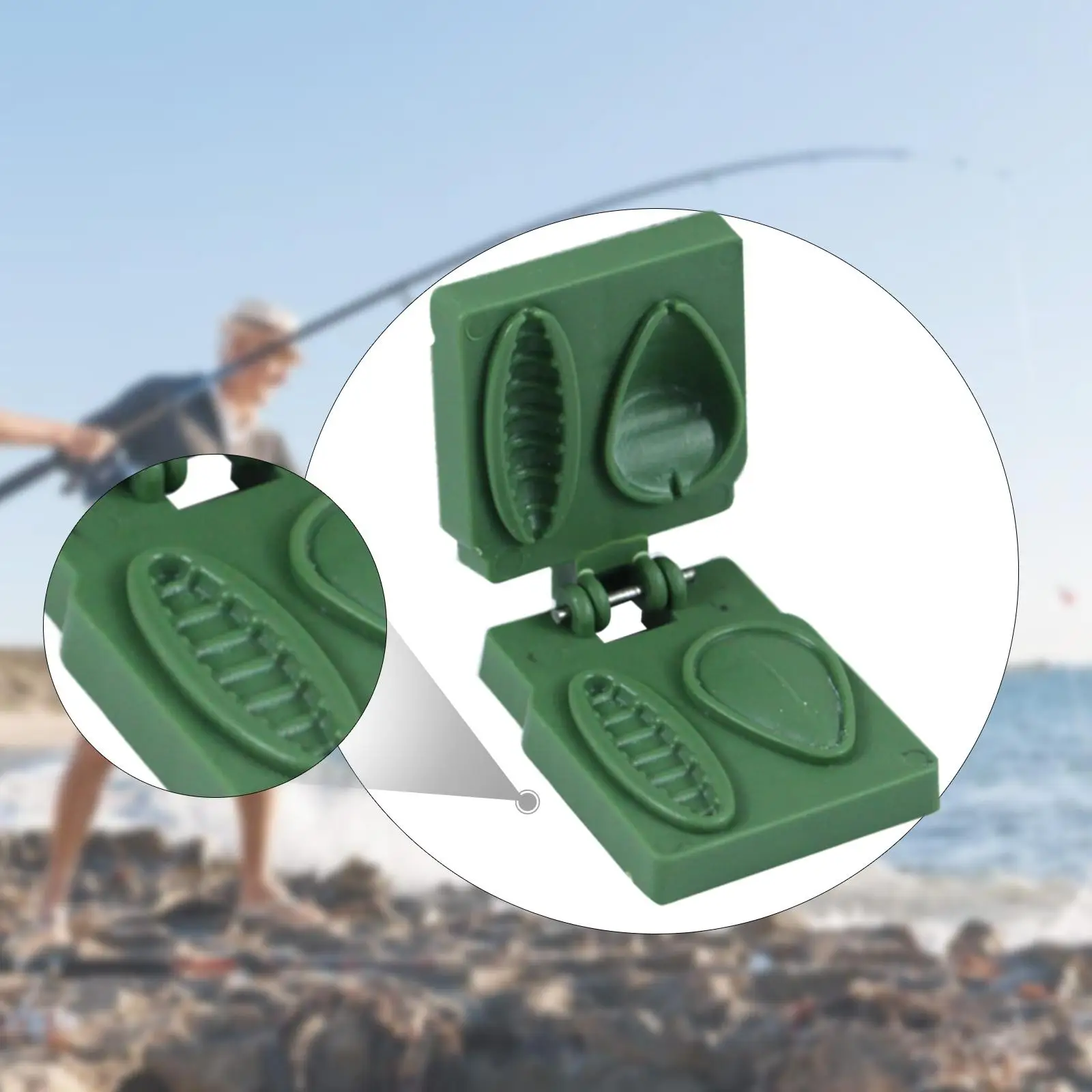 Moule à leurres portable léger - Accessoire pêche compact pour création appâts personnalisés