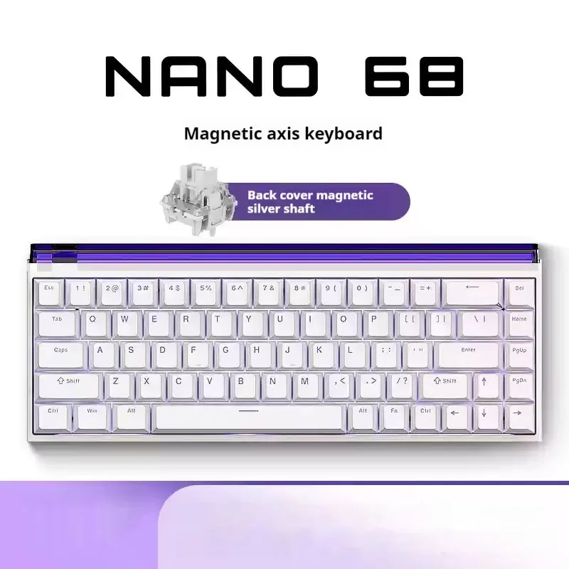 Original Madlions NANO68 PRO Mechanical Keyboard Magnetic Switch RGB Hotswap 8000HZ RT 0.01mm DSK MT Gamer Esports Keyboard
