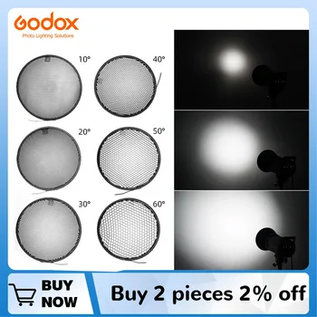 Godox Honeycomb Grid Diffuser 6.7'' 17cm 10 20 30 40 50 60 Degree for Bowens Standard Reflector Photography Studio Flash Light