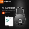 Xiaomi Fingerprint Lock Bluetooth Padlock IP65 Waterproof Keyless USB Rechargeable House Luggage Security Door Locks Smart Home 1